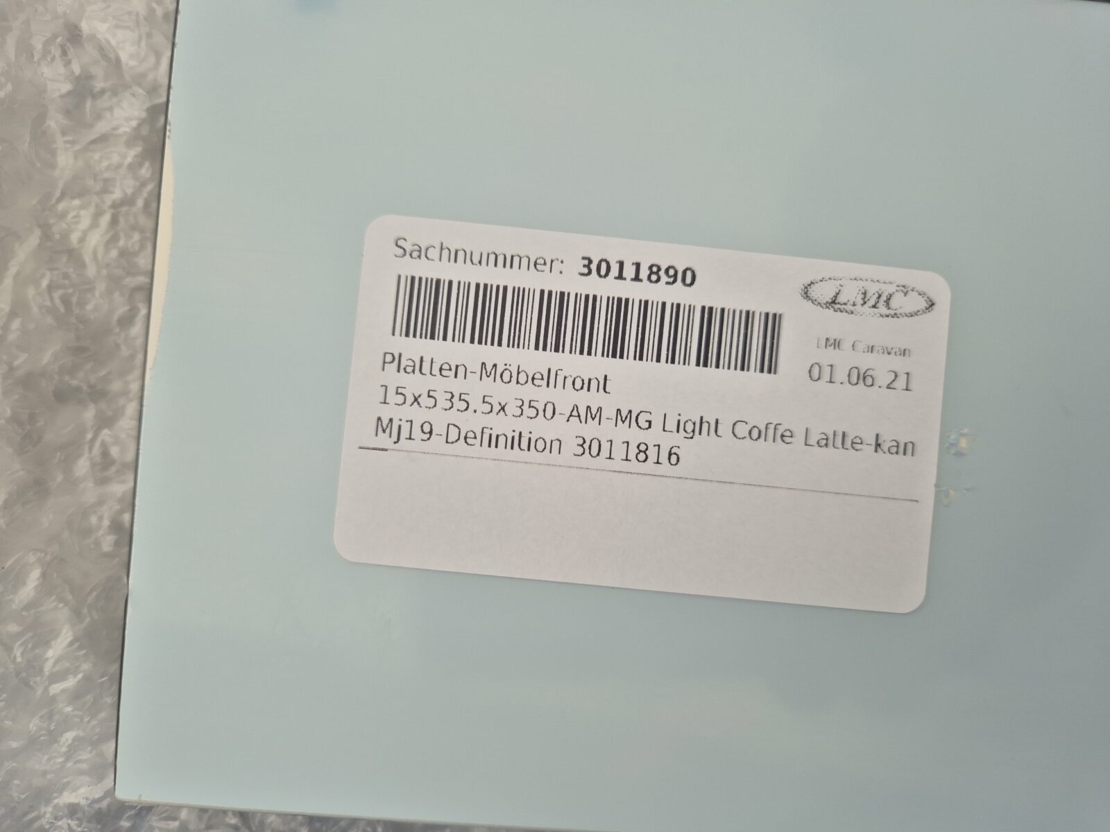 Front meblowy drzwiczki LMC Bürstner Dethleffs Hymer 535x350 mm Light Coffe Latte OEM 3011890 (22) - obrazek 2